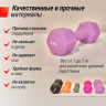 Гантель UNIX FIT неопреновая 4 кг Violet, 2 шт. DBNEO4VTx2